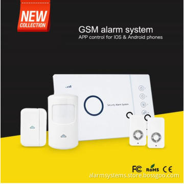 Rechargeable battery built-in110dB siren with exclusive Android/ iOS APP remote control 433MHz wireless GSM home alarm system